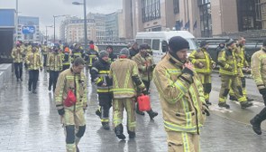 Brüksel'de itfaiyeciler kötü çalışma koşullarını protesto ettiler