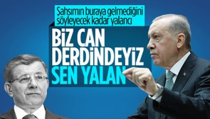 Cumhurbaşkanı Erdoğan'dan Davutoğlu'na cevap! Biz can derdindeyiz o ise yalan...