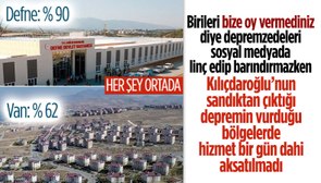 Cumhurbaşkanı Erdoğan: Defne'de Van'da Kılıçdaroğlu kazandı, ayrım yapmadık