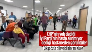 Hatay Defne Devlet Hastanesi'nin içinden görüntüler