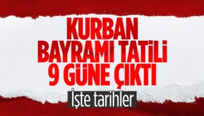 Cumhurbaşkanı Erdoğan açıkladı: Bayram tatili 9 güne çıkarıldı