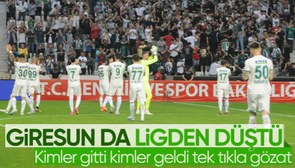 Giresunspor, Süper Lig'e veda etti