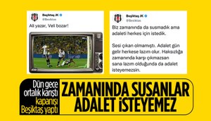 Beşiktaş'tan Galatasaray'a: Adalet isteyemezsiniz