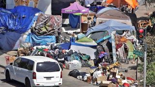 ABD'de San Francisco caddelerindeki evsizler görüntülendi