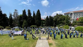 Boğaziçi Üniversitesi'ndeki eylemlerde 500'ncü güne girildi