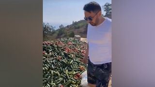 Antalya'da tonlarca sebzeyi boş araziye döktüler