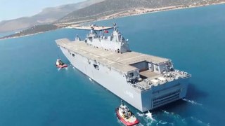 TCG Anadolu, Taşucu Ağalar İskelesi'nde