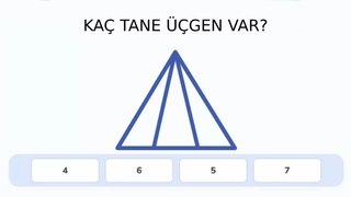 Resimde kaç üçgen var? 12 saniye içinde bulan, 120 IQ’lu çıkıyor