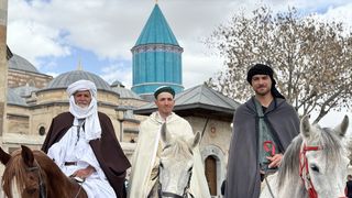 İspanya'dan kutsal topraklara at sırtında giden 3 hacı adayı Konya'da