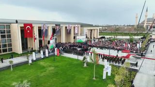 KKTC Cumhurbaşkanlığı Külliyesi, Cumhurbaşkanı Erdoğan'ın katılımıyla açıldı