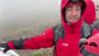 Rize'ye iniş yaparken kırıma uğrayan uçağın enkazının bulunma anı