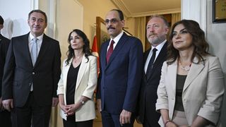 İbrahim Kalın, DEM Grubu ile bir araya geldi