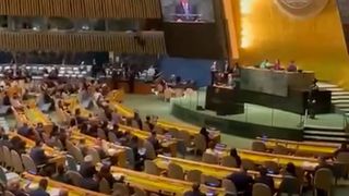 Cumhurbaşkanı Erdoğan, Birleşmiş Milletler 80. Genel Kurulu'nda: İsrail heyeti salonu terk etti