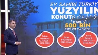 Murat Kurum, yüzyılın konut projesinde detayları açıkladı