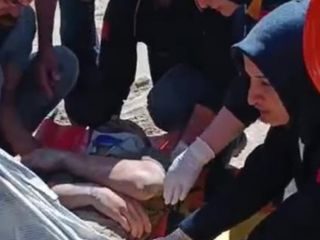 Gümüşhane'de iş makinesi elektrik tellerine temas etti: 1 işçi yaralandı