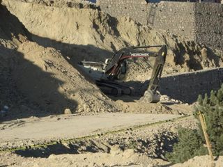 Malatya'da şantiye alanında askeri mühimmat bulundu