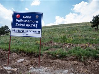 Şehit Polis Zekai Aktaş’ın adı, Erzurum’da hatıra ormanıyla yaşatılıyor