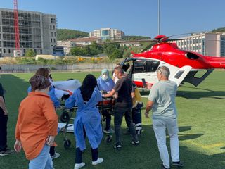 Düzce'de hava ambulansı, 24 yaşındaki genç kız için havalandı