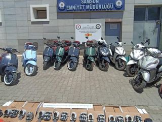 Samsun merkezli 'motosikletlerde usulsüzlük' operasyonu