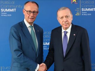 Cumhurbaşkanı Erdoğan, Almanya Başbakanı Merz ile görüştü