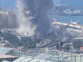 İsrail'in Hayfa kentinde Gazze'yi andıran görüntüler