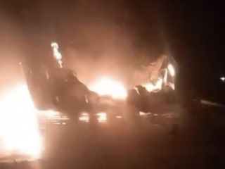 Çanakkale’de yıldırım düşen bungalov küle döndü