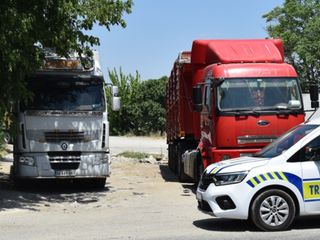 Kırklareli'nde tır parkı dışında park eden sürücülere ceza
