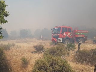 Çanakkale’de tarım arazisinde yangın çıktı