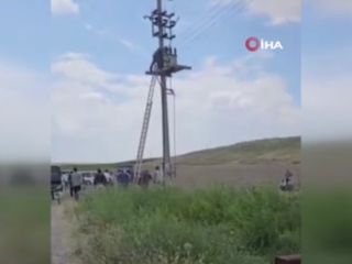 Ankara'da trafoya çıkan çiftçiyi elektrik çarptı