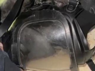 Kastamonu'da dumandan etkilenen kedi, maskeyle kurtarıldı