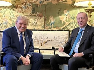 Cumhurbaşkanı Erdoğan, Donald Trump ile bir araya geldi