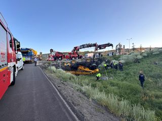 Erzurum'da devrilen vincin altında kalan operatör öldü