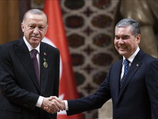 Cumhurbaşkanı Erdoğan, Türkmenistan Milli Lideri ile görüştü