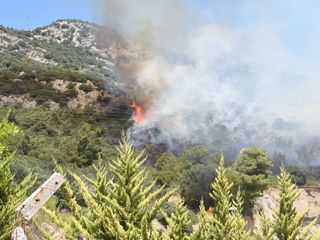 Muğla'da çıkan orman yangınına müdahale ediliyor