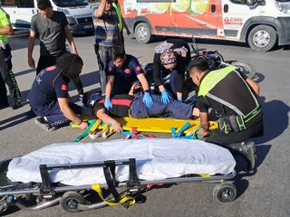 Karaman’da motosiklet ile otomobil çarpıştı: 1 yaralı