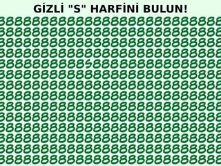 IQ testi: “8”lerin arasındaki “S” harfi dahilerin gözünden kaçmıyor