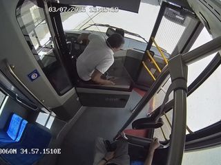 Çorum'da halk otobüsü şoförünün dikkati faciayı önledi