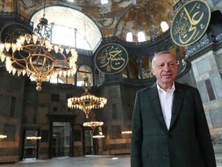 Cumhurbaşkanı Erdoğan'dan Ayasofya Camii paylaşımı