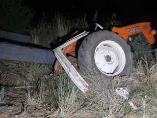 Manisa'da kamyonun arkadan çarptığı traktörün sürücüsü öldü