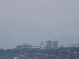 Antalya'yı nem bulutları kapladı: Şehrin simgesi Beydağları kayboldu