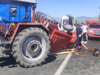 Malatya'da traktör tırla çarpıştı: 1 ölü
