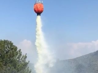 Bursa'da çıkan yangın kontrol altında