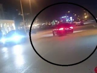 Hatay'da drift atan sürücü dereye uçtu