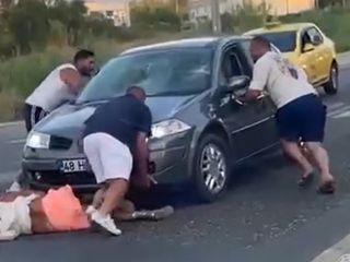 Muğla'da otomobilin çarptığı kadın ağır yaralandı: Alkollü sürücü kaçmaya çalıştı