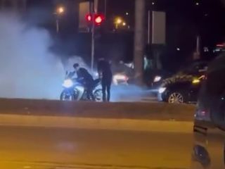 Hatay'da düğün konvoyunda lastik yakan sürücüye, ceza yağdı