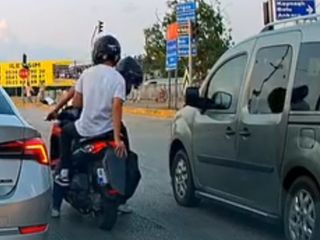 Düzce'de ışık ihlaline ilginç bir yöntem buldular