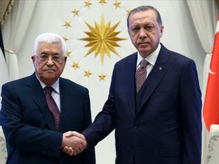 Cumhurbaşkanı Erdoğan, Mahmud Abbas ile görüştü