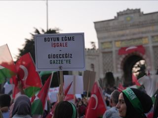 İstanbul tek yürek: Gazze'ye Umut Işığı Ol yürüyüşü gerçekleştirildi