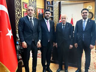 Necat Gülseven ve Deniz Gürel'den Devlet Bahçeli'ye ziyaret
