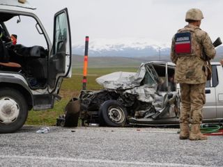 Erzurum’da jandarma bölgesinde 37 trafik kaza